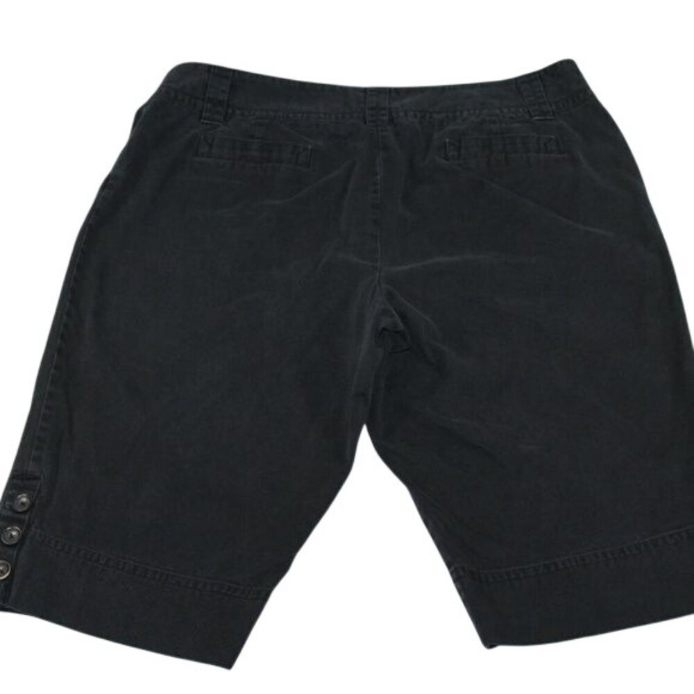 Rafaella Womans Plus Size 18W Black 100% Cotton Capris Pant - Picture 7 of 8